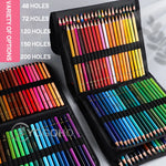 48/72/120/150/200 Professional Oil Color Pencil Set Watercolor Drawing colored pencils  with Storage Bag coloured pencils kids