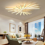 Modern LED Chandeliers Indoor Lighting For Study Living Room Bedroom Lamps Gold/Black/White Lustre Lights fixtures Input 90-220V