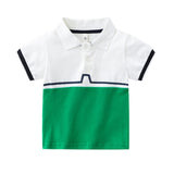 Elegant Summer Children Polo Shirt High Quality Boys Tshirts Cotton Fabric Tops Tees Kids Clothes