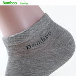 10 Pairs / Pack Men's Bamboo Fiber Socks Short High Quality New Casual Breatheable Anti-Bacterial Man Ankle Socks Men