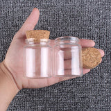 2pcs/lot 50ml 60ml 80ml 100ml 120ml 150ml Glass Bottles with Cork Candy Spice Jars for Art Crafts Wedding Favors 6 Sizes U-pick