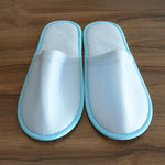 5 Pairs Disposable Slippers Hotel Travel Slipper Sanitary Party Home Guest Use Men Women Unisex Closed Toe Shoes Salon Homestay