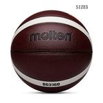 Original Molten NEW B7G3160 Indoor Outdoor Men&#39;s Basketball Ball PU Materia  Size5, 6,7 Basketball Free With Net Bag+ Needle