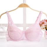 Big Thin cup Lace Summer Bra for Women Sexy Lingerie Underwire Cotton bra soft big size t shirt lady bra 32 34 36 38 40 BC