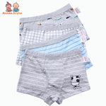 2Pc/Lot Boys Panties Cotton Boxer Shorts Briefs Kids  Children Clothes Underpants 110-160