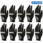 Pack of 10 PCS Men&#39;s Golf Gloves Breathable Black Soft Fabric Brand GOG Golf Glove Left Hand Drop Ship