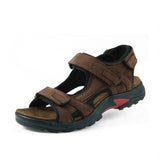 Top quality men sandals summer slippers genuine leather sandals men outdoor shoes men leather sandals for men