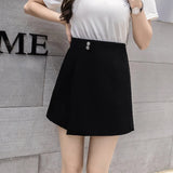 high waist shorts women 2020 summer New Women Shorts Skirts Fashion Casual Loose Culottes Black/Pink/White Shorts For Woman saia