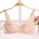 Big Thin cup Lace Summer Bra for Women Sexy Lingerie Underwire Cotton bra soft big size t shirt lady bra 32 34 36 38 40 BC