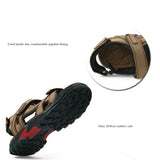 Top quality men sandals summer slippers genuine leather sandals men outdoor shoes men leather sandals for men