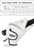 6 PCS Golf Gloves Men&#39;s Golf Glove Soft Breathable Pure Sheepskin Genuine Leather Slip-Resistant Design Drop Ship