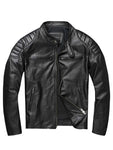 2023 New Leather Jacket Top Layer 100% Cowhide Leather Clothes Men&#39;s Stand Collar Motorcycle Clothes  Autumn Winter Plus Size