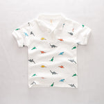 Elegant Summer Children Polo Shirt High Quality Boys Tshirts Cotton Fabric Tops Tees Kids Clothes
