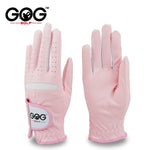Pack 1 Pair GOG GOLF GLOVES 2 Color Professional Breathable Soft Fabric for Women Outdoor Training Golf Supplies Free Shipping