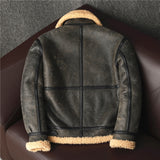 2023 New Thick Sheep Wool Original Ecological Fur One Leather Fur Jacket Male  Warm Genuine Sheepskin Coats Flight Jackets