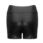 Leather Shorts Women High Waist Bodycon Push Up Black Short Joggers Sports Fitness Womens Sexy Slim Shorts Spodenki Damskie