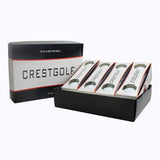 Crestgolf 12pcs/Box Golf Balls Maximum Distance 3-Piece Golf Ball for Professional Competition White Color