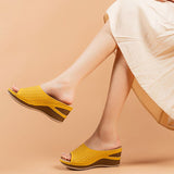 CEYANEAO Summer Ladies Footwear Sandals With Rhinestones Women&#39;s Orthopedic Wedge Sandal Slipper Female Medical Nurse Clogs Pump