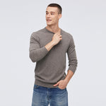 LILYSILK Cashmere Sweater For Men Crew Neck Long Sleeve NEW Free Shipping