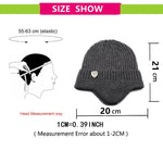 Simple winter earmuff cap men's outdoor knitted hat women's Korean warm beanies skull hat windproof earflaps bonnet hats