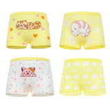 4 Pieces/Lot Children Underwear Cotton Girls Panties Cute Kids Boxer Briefs Child Soft Girl Pants 2-10Years