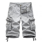 Casual Shorts Men Summer Military Mens Cargo Shorts Fanshion Multi Pocket Cargo Shorts Men Cotton Solid Knee Length Straight