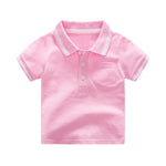 Elegant Summer Children Polo Shirt High Quality Boys Tshirts Cotton Fabric Tops Tees Kids Clothes