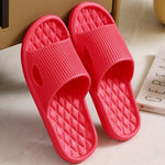 Soft Home Slippers Couple Summer Indoor Skid Proof Bathroom Slippers Sandals Hotel Solid Color Men Women Flip Flops Flat Shoes