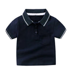 Elegant Summer Children Polo Shirt High Quality Boys Tshirts Cotton Fabric Tops Tees Kids Clothes