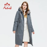 Astrid Women's winter parka Long Casual Hooded fur mink down Minimalist style jackets for women coat plus size parkas  AT-10089