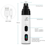 Painless USB Charging Dog Nail Grinders Rechargeable Pet Nail Clippers Quiet Electric Dog Cat Paws Nail Grooming Trimmer Tools