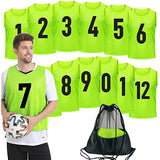 12 Pack Team Pinnies Scrimmage Vests Practice Jersey for Men Pennies for Sports Soccer Jerseys for Adult Youth