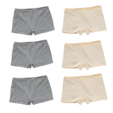 6pc/Lot Children Kids Girls Soft Underwear Elastic Boxer Shorts Panties Solid Underpants 8-14Years
