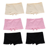 6pc/Lot Children Kids Girls Soft Underwear Elastic Boxer Shorts Panties Solid Underpants 8-14Years
