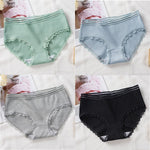 4Pcs/Lot Cotton Underwear Cute Knot Soft Breathable Briefs Young Panties Solid Girl Children Clothes