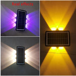 Solar Wall LED Light Outdoor Garden Decoration Wall Lamp High Brightness Up And Down Luminous Lighting Outdoor Solar LED Lamp