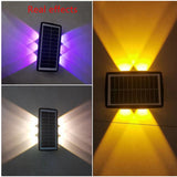 Solar Wall LED Light Outdoor Garden Decoration Wall Lamp High Brightness Up And Down Luminous Lighting Outdoor Solar LED Lamp