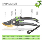 AIRAJ Plant Trim Garden Pruning Shears Horticulture Pruner Cut Shrub Garden Scissor Tool Branch Shear Orchard Folding Saw Set