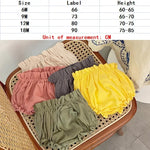 2024 Summer Baby Bloomers PP Shorts Cotton Linen Bread Pants Boys Girls Breathable Pumpkin Short Pants Mid-waist Toddler Shorts