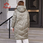 Astrid Winter Jacket Women 2022 Loose Long Warm Parka Fashion Thick Women's Coat Hooded Side Zipper Female Clothing AR-10225