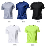 Men T-shirt Shorts Set Quick Dry Running Men&#39;s T-shirt Breathable Football Suit Fitness Tight Sportswear Riding run t shirt set