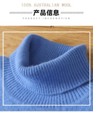 Men's 100% pure Mink velvet Cashmere Sweater High Lapels Pullovers Knitted Winter New Tops Long Sleeve High-End Jumpers