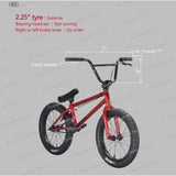 Funsea Bicycle 18 Inch Bicycles For Girls Boys Children BMX Bike Stunt Kids Teenage Child CPSC1512 EN16054 Glossy Shiny Colors