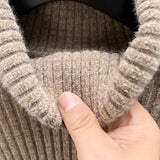 Men's Thickened Turtleneck Long Sleeve Pullover, Slim Fit Turtleneck Business Casual Fashion Sweater Knitwear Chenille