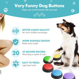 Voice Recording Button Pet Toys Dog Buttons for Communication Pet Training Buzzer Recordable Talking Button Intelligence Toy