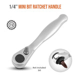 Mini 1/4 Ratchet Wrench Double Ended Quick Socket Ratchet Wrench Screwdriver Hex Torque Wrenches Set Spanner Hand Repair Tools