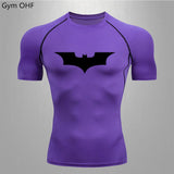 Men's T Shirt Outdoor Training Fitness Gym Jogging Running Sweatshirt Compression Shirts Tight Elastic Breathable