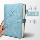 A4A5 Notebook Ultra-thick Thickened Notepad Business Soft Leather Work Meeting Record Book Office Diary Sketchbook Students Cute