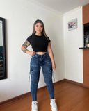 New Fashion 2024 High Waist Skinny Strtechy Butt Lifting Slim Fit Women Wahed Pencil Jeans Sexy for Autumn Trendy Zipper Closure