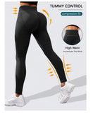 Women's 3-Piece Sports Pants With Sexy Hip Lift Yoga Pants Exercise High-Waisted Running Yoga  Pants